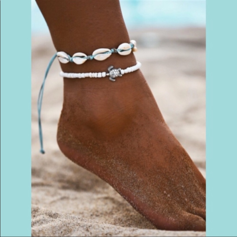 Turtle Seashell Anklet Bracelet! NEW!!